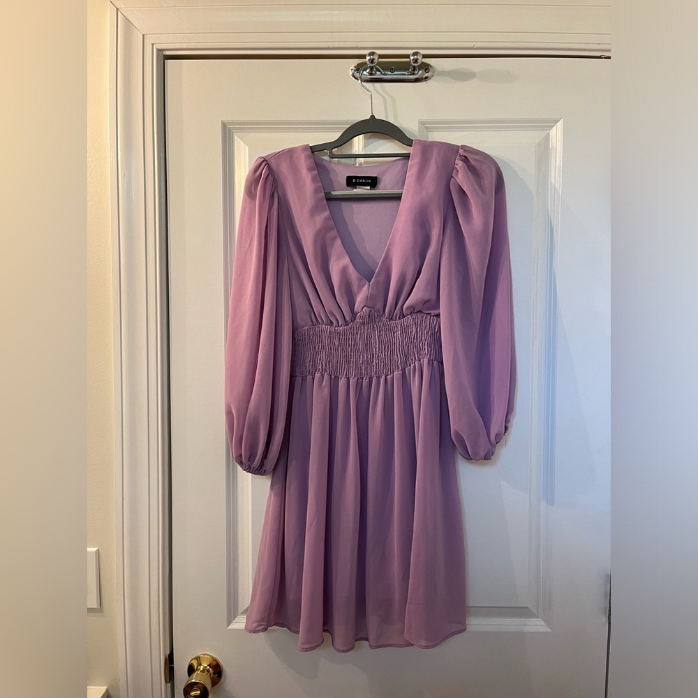 Long sleeve formal mini dress